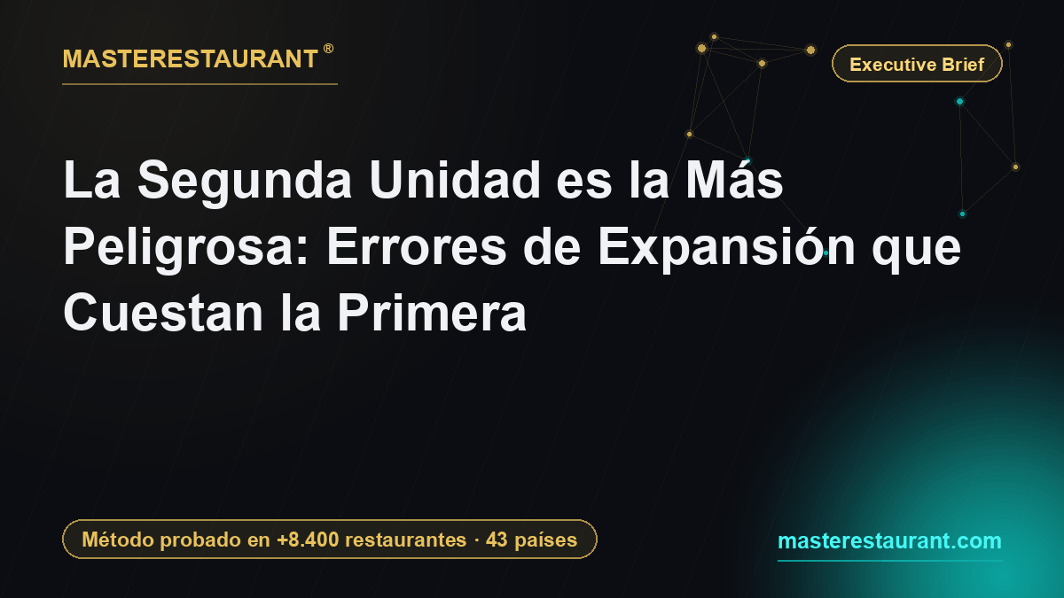 La Segunda Unidad es la Más Peligrosa: Errores de Expansión que Cuestan la Primera — Masterestaurant