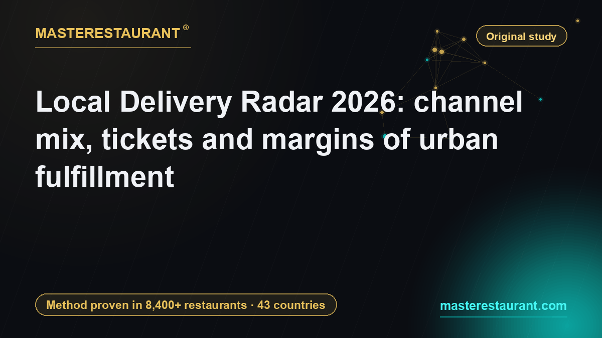 Local Delivery Radar 2026: channel mix, tickets and margins of urban fulfillment — Masterestaurant