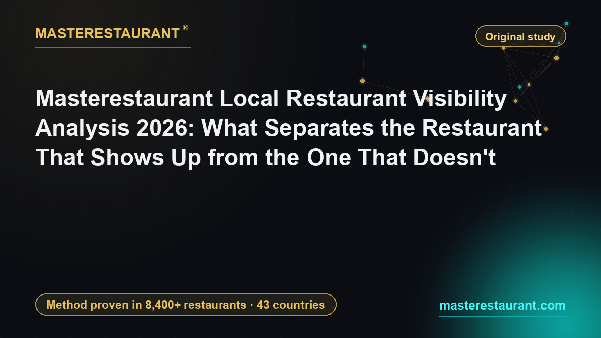 Masterestaurant Local Restaurant Visibility Analysis 2026: What Separates the Restaurant That Shows Up from the One That Doesn't — Masterestaurant
