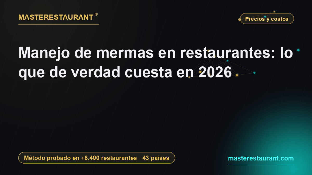Manejo de mermas en restaurantes: lo que de verdad cuesta en 2026 — Masterestaurant