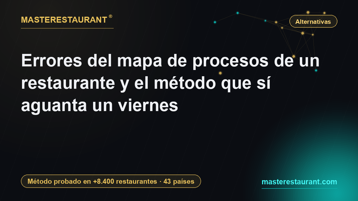 Errores del mapa de procesos de un restaurante y el método que sí aguanta un viernes — Masterestaurant