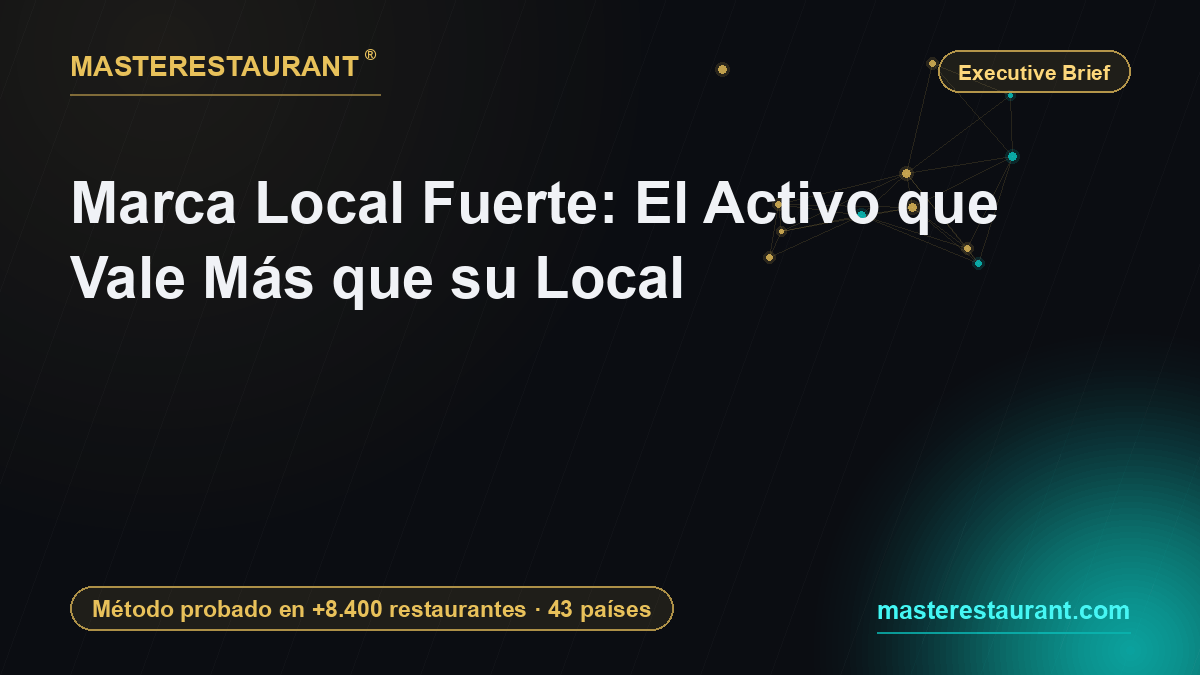 Marca Local Fuerte: El Activo que Vale Más que su Local — Masterestaurant
