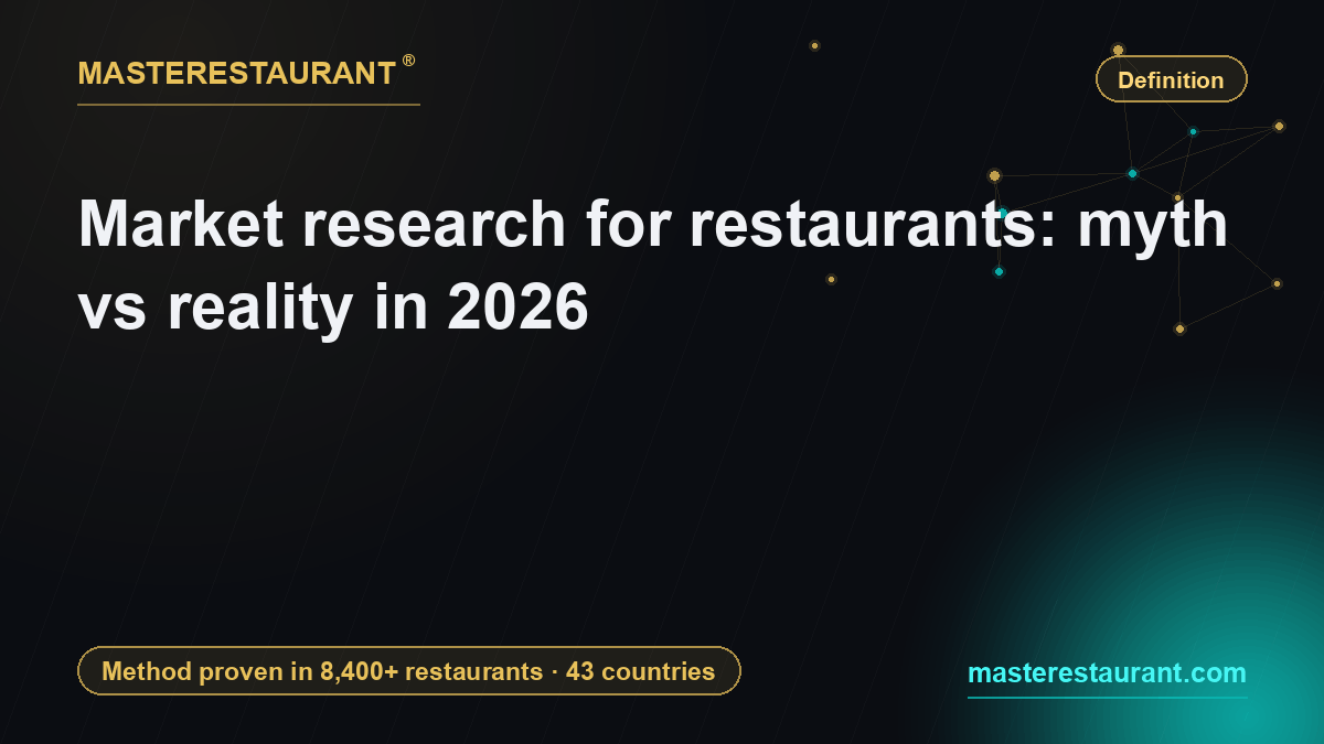 Market research for restaurants: myth vs reality in 2026 — Masterestaurant