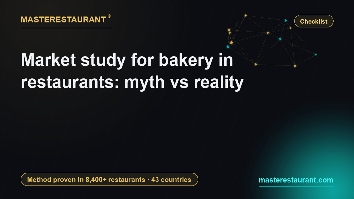 Market study for bakery in restaurants: myth vs reality — Masterestaurant