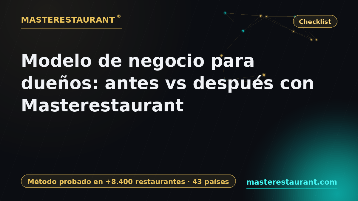 Modelo de negocio para dueños: antes vs después con Masterestaurant — Masterestaurant