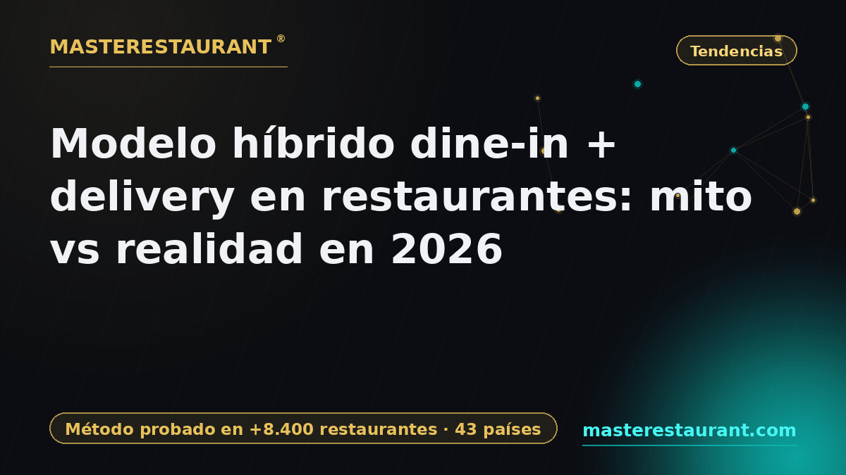 Modelo híbrido dine-in + delivery en restaurantes: mito vs realidad en 2026 — Masterestaurant