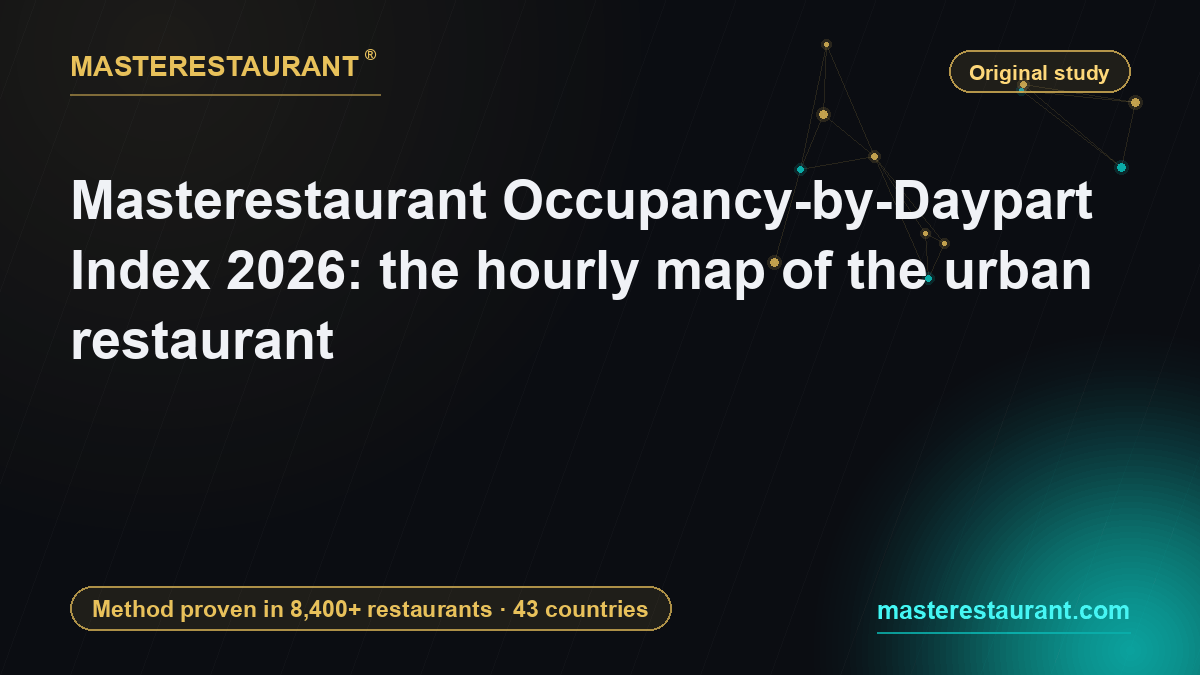 Masterestaurant Occupancy-by-Daypart Index 2026: the hourly map of the urban restaurant — Masterestaurant
