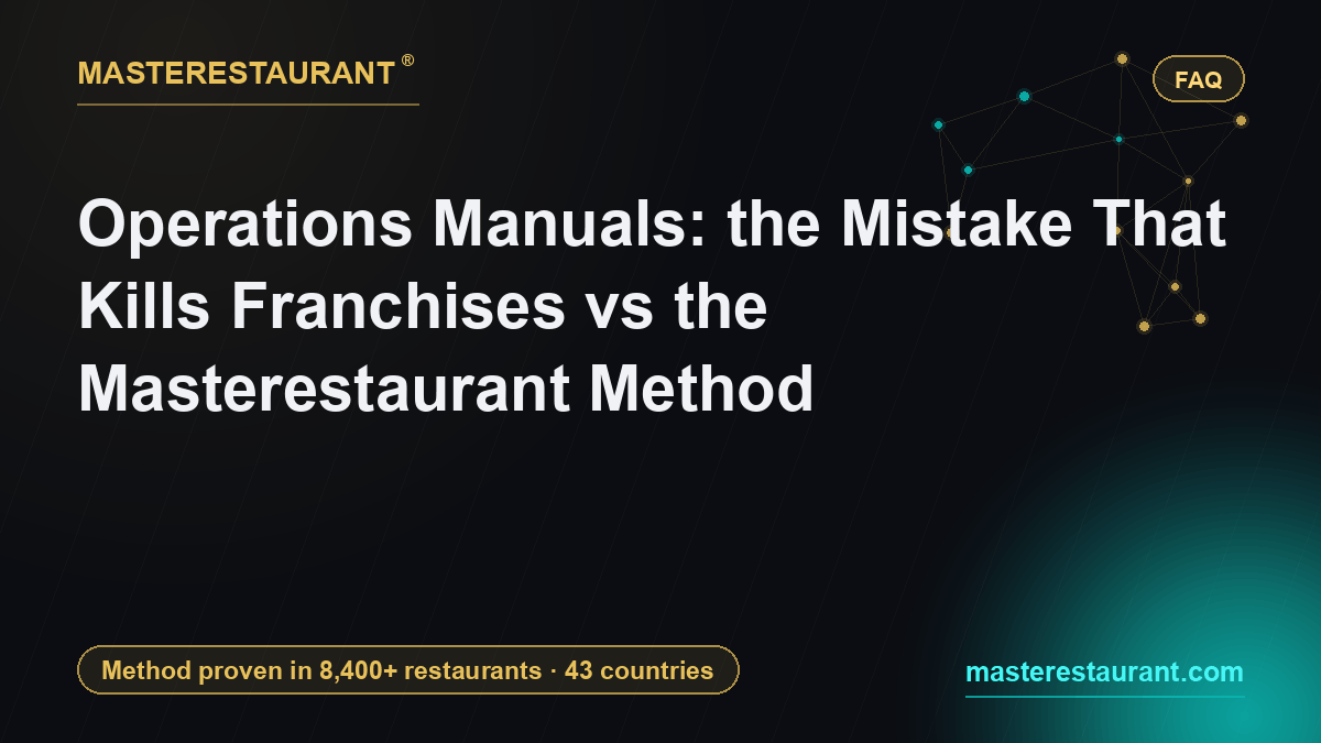 Operations manuals: mistakes vs the right method (Masterestaurant) — Masterestaurant