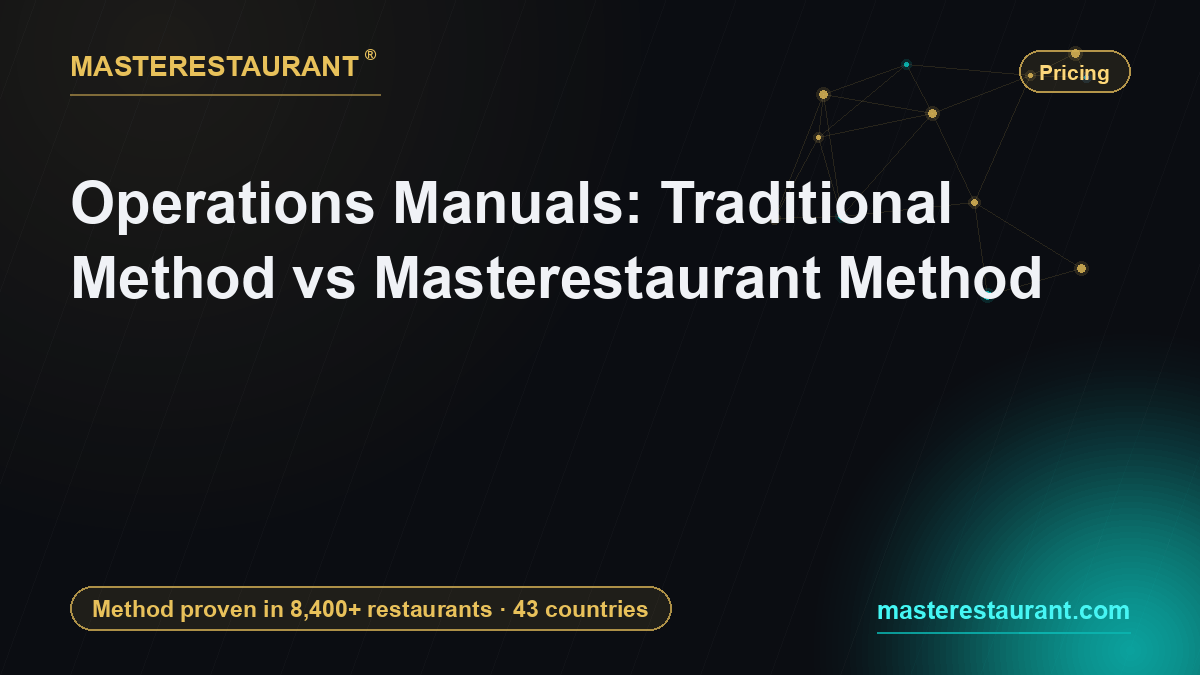 Operations Manuals: Traditional Method vs Masterestaurant Method — Masterestaurant