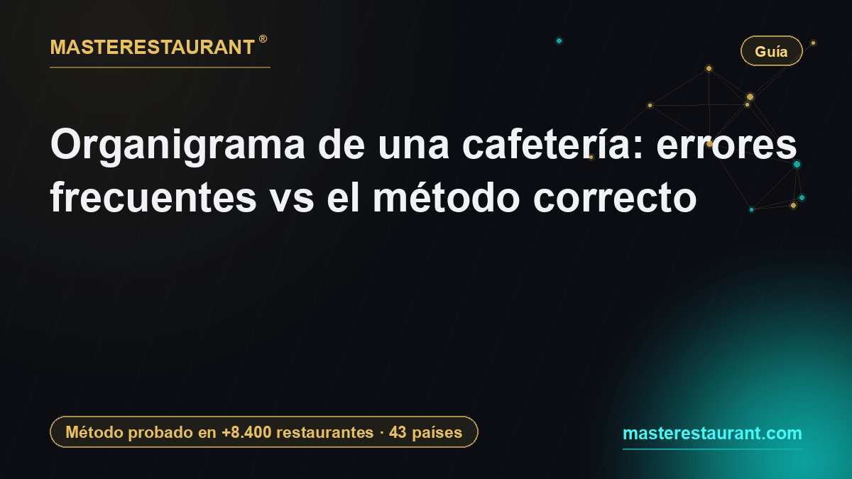 Organigrama de una cafetería: errores frecuentes vs el método correcto — Masterestaurant