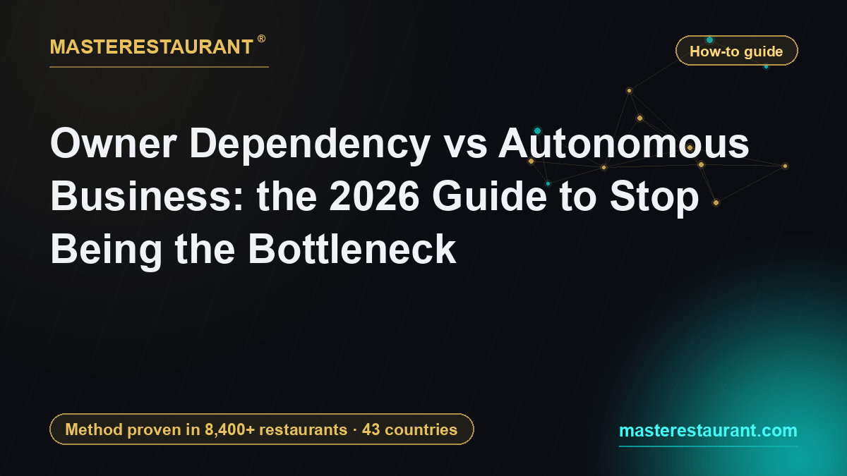 Owner Dependency vs Autonomous Business: the 2026 Guide to Stop Being the Bottleneck — Masterestaurant