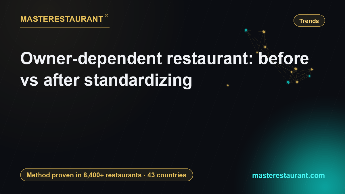 Owner-dependent restaurant: before vs after standardizing — Masterestaurant