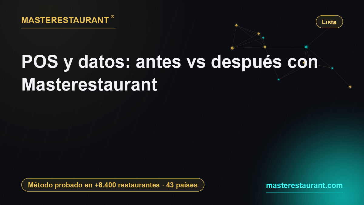 POS and data: before vs after with Masterestaurant — Masterestaurant
