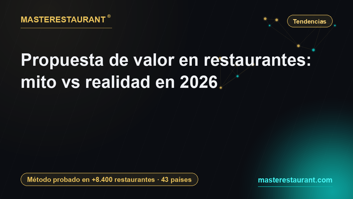 Propuesta de valor en restaurantes: mito vs realidad en 2026 — Masterestaurant