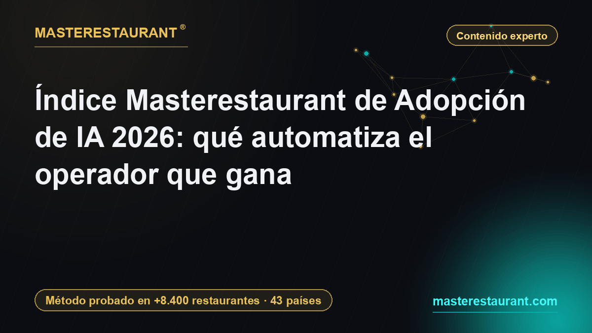Índice Masterestaurant de Adopción de IA 2026: qué automatiza el operador que gana — Masterestaurant