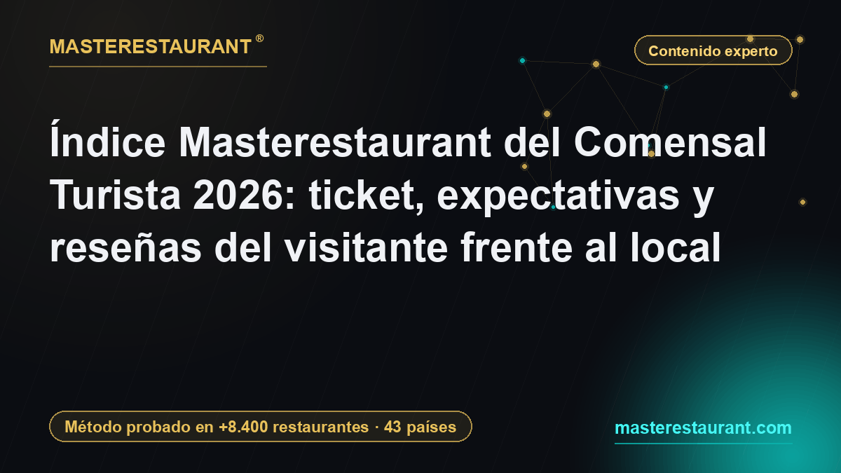 Análisis Masterestaurant del Comensal Turista 2026: ticket, expectativas y reseñas del visitante frente al local — Masterestaurant