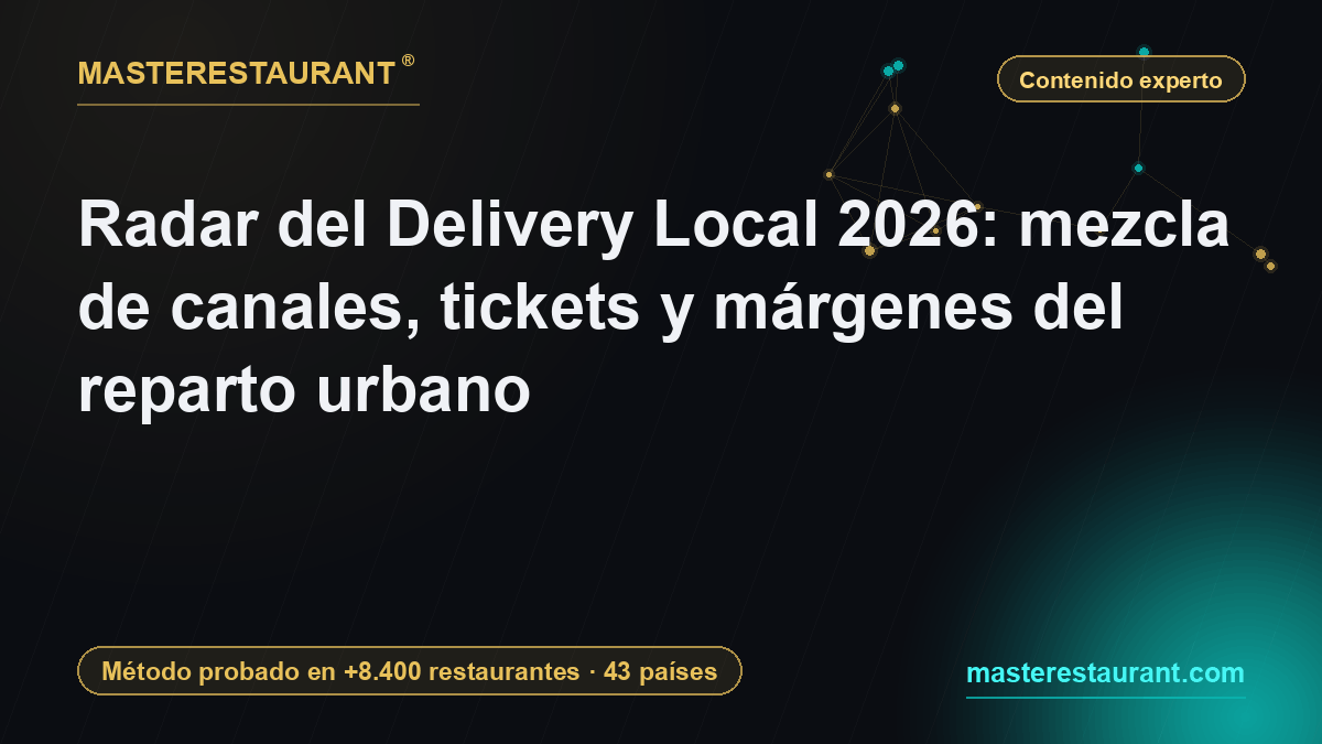 Radar del Delivery Local 2026: mezcla de canales, tickets y márgenes del reparto urbano — Masterestaurant