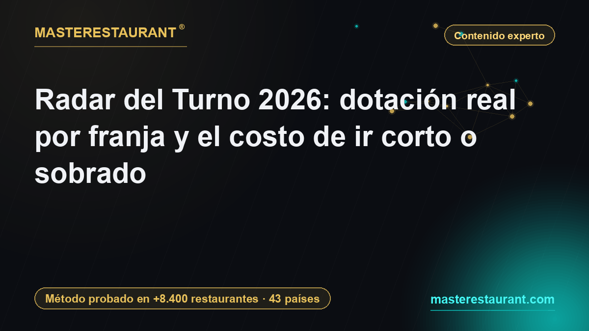 Radar del Turno 2026: dotación real por franja y el costo de ir corto o sobrado — Masterestaurant