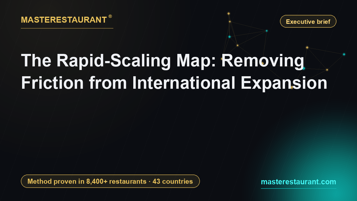 The Rapid-Scaling Map: Removing Friction from International Expansion — Masterestaurant