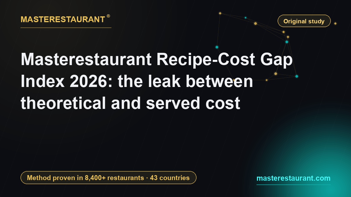 Masterestaurant Recipe-Cost Gap Index 2026: the leak between theoretical and served cost — Masterestaurant