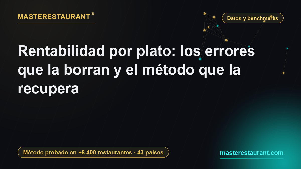 Rentabilidad por plato: los errores que la borran y el método que la recupera — Masterestaurant