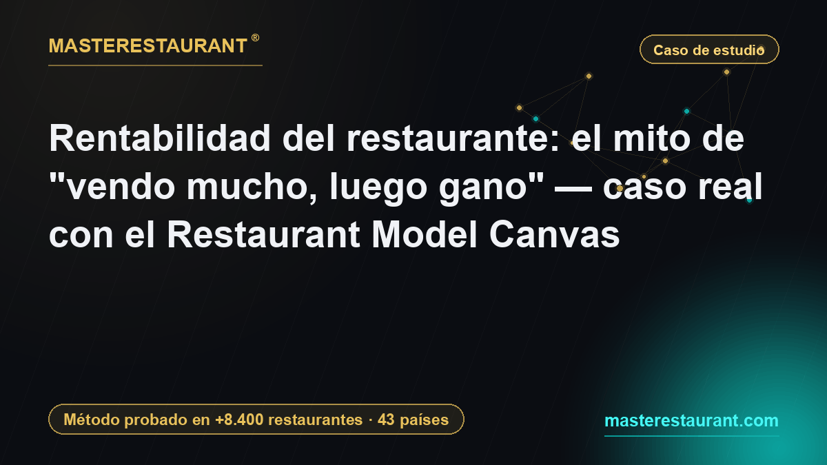 Restaurant Profitability: The Myth of "I Sell a Lot, So I Earn" — Real Case With the Restaurant Model Canvas — Masterestaurant