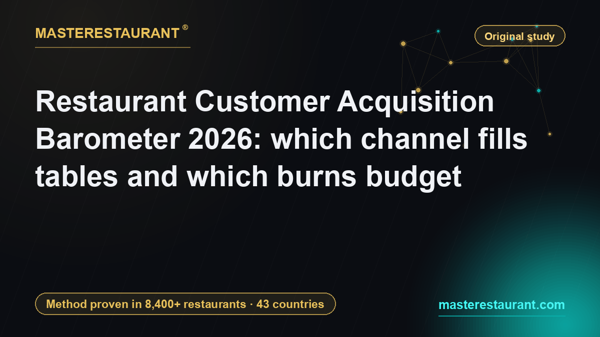 Restaurant Customer Acquisition Barometer 2026: which channel fills tables and which burns budget — Masterestaurant
