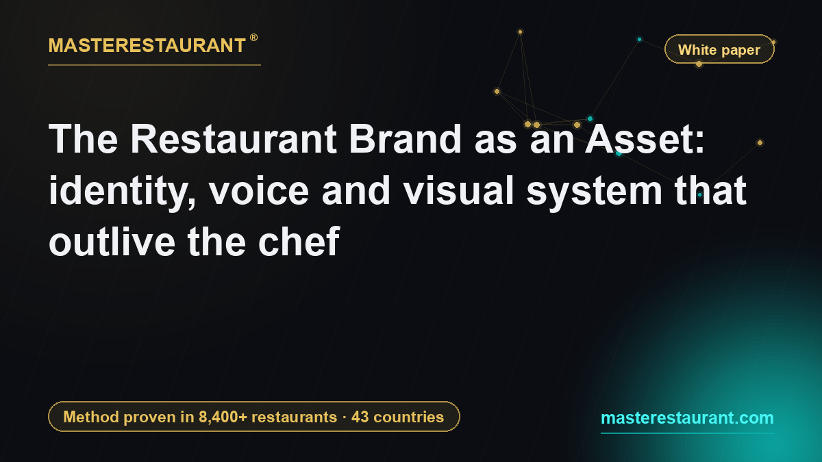 The Restaurant Brand as an Asset: identity, voice and visual system that outlive the chef — Masterestaurant