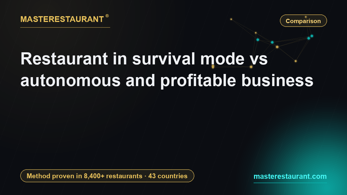 Restaurant in survival mode vs autonomous and profitable business — Masterestaurant