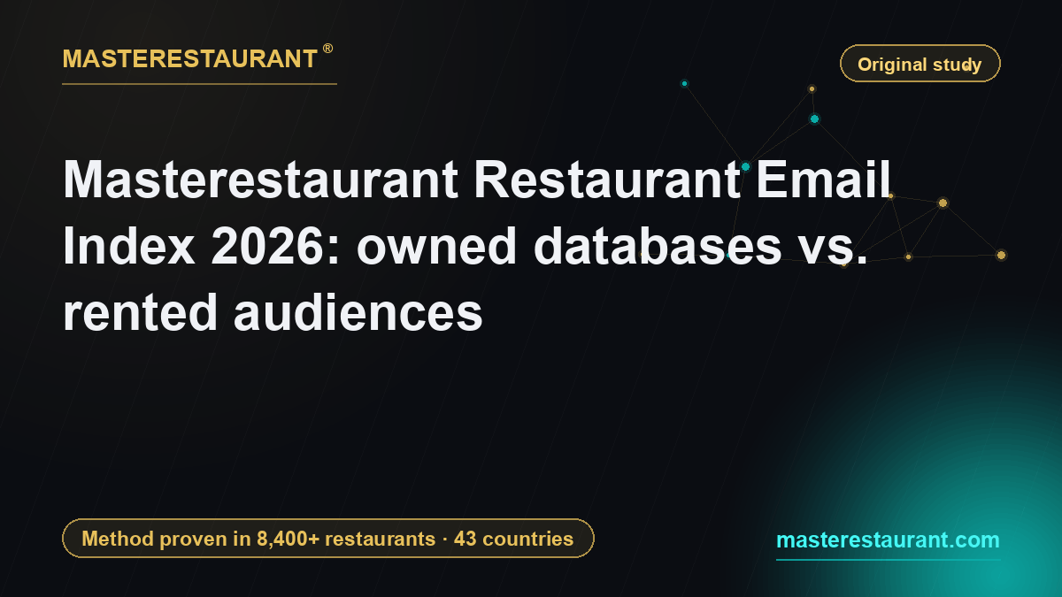 Masterestaurant Restaurant Email Index 2026: owned databases vs. rented audiences — Masterestaurant