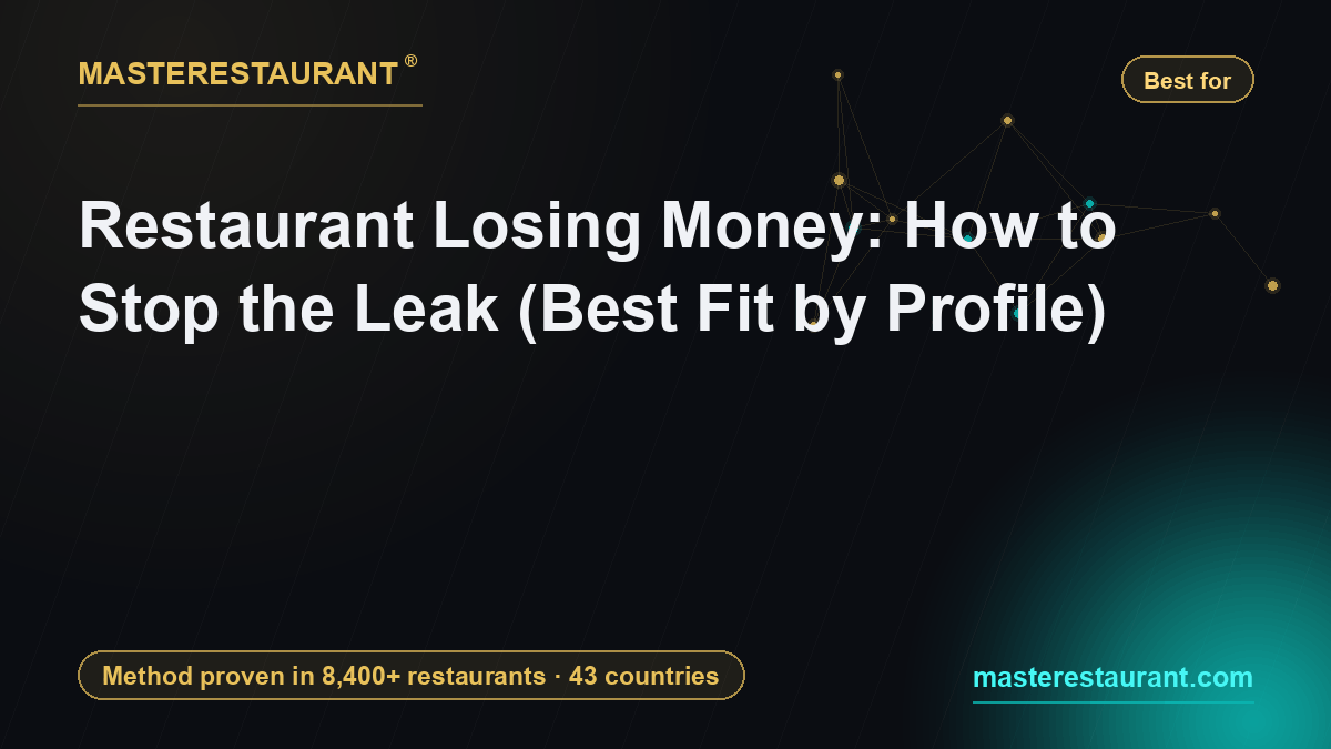 Restaurant Losing Money: How to Stop the Leak (Best Fit by Profile) — Masterestaurant