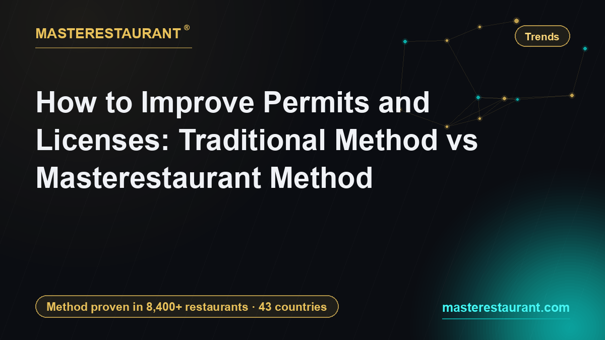 How to Improve Permits and Licenses: Traditional Method vs Masterestaurant Method — Masterestaurant