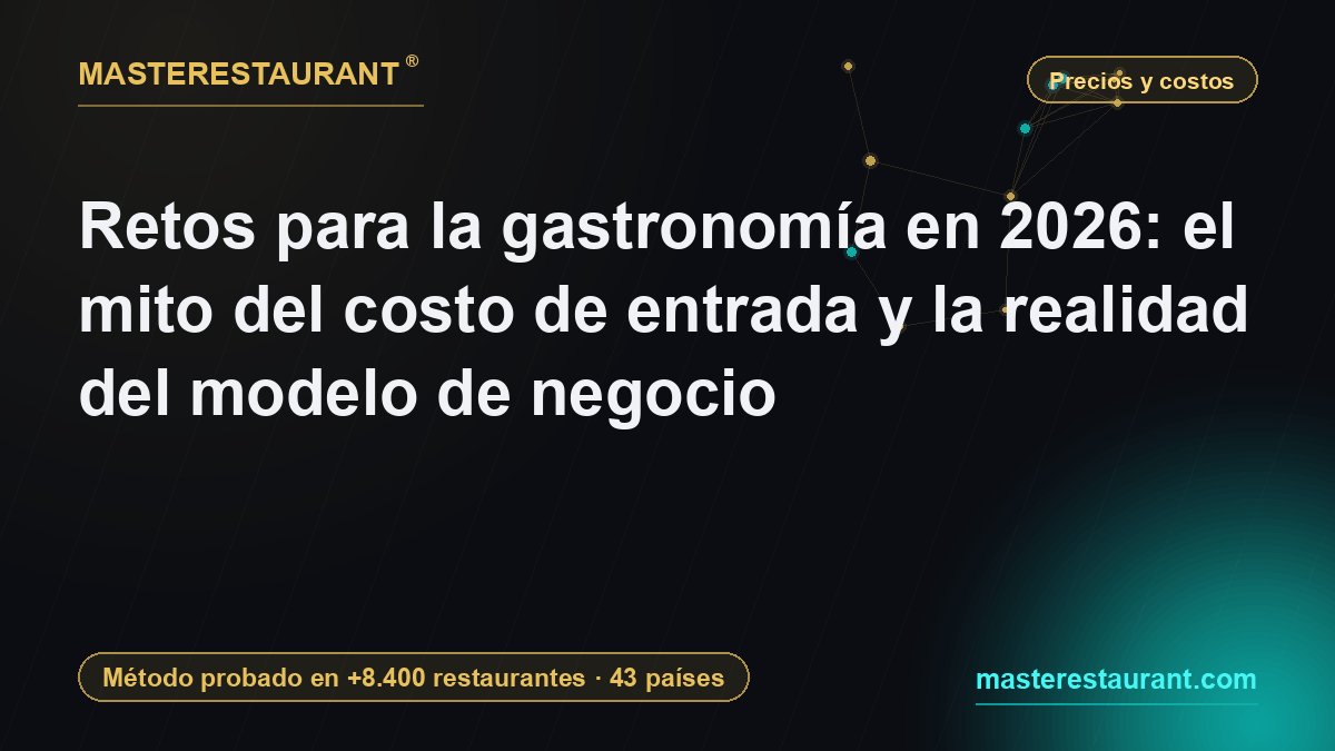 Retos para la gastronomía en 2026: el mito del costo de entrada y la realidad del modelo de negocio — Masterestaurant
