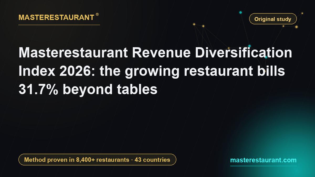 Masterestaurant Revenue Diversification Index 2026: the growing restaurant bills 31.7% beyond tables — Masterestaurant