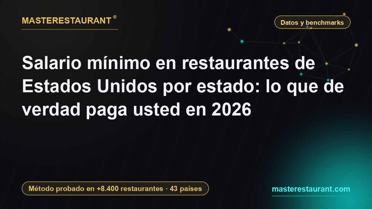 Salario mínimo en restaurantes de Estados Unidos por estado: lo que de verdad paga usted en 2026 — Masterestaurant