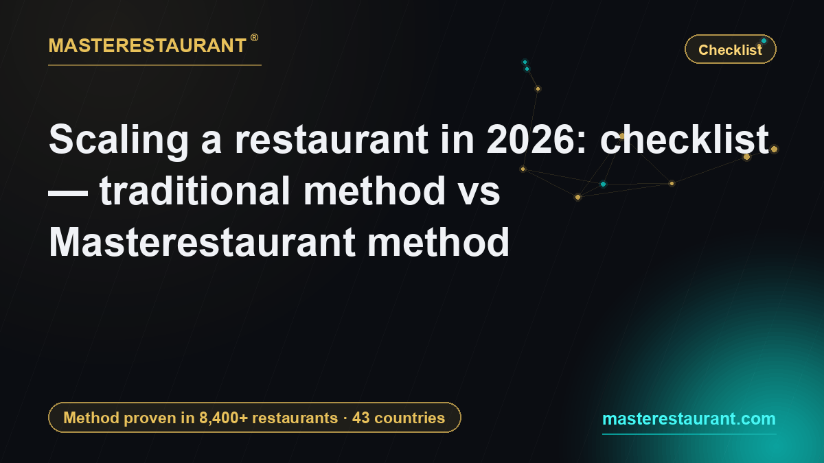 Scaling a restaurant in 2026: checklist — traditional method vs Masterestaurant method — Masterestaurant