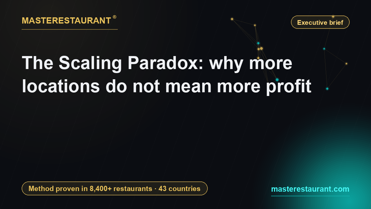 The Scaling Paradox: why more locations do not mean more profit — Masterestaurant