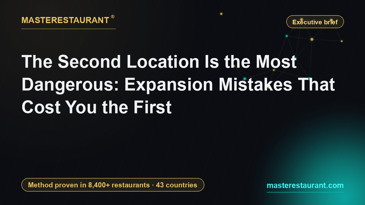 The Second Location Is the Most Dangerous: Expansion Mistakes That Cost You the First — Masterestaurant