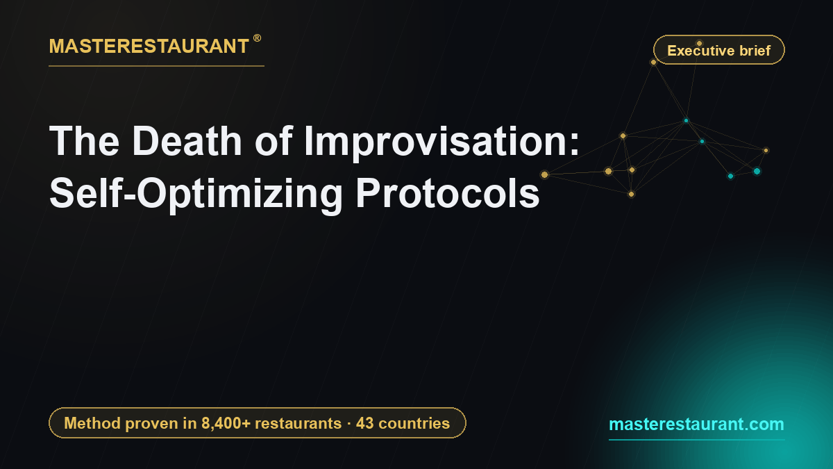 The Death of Improvisation: Self-Optimizing Protocols — Masterestaurant