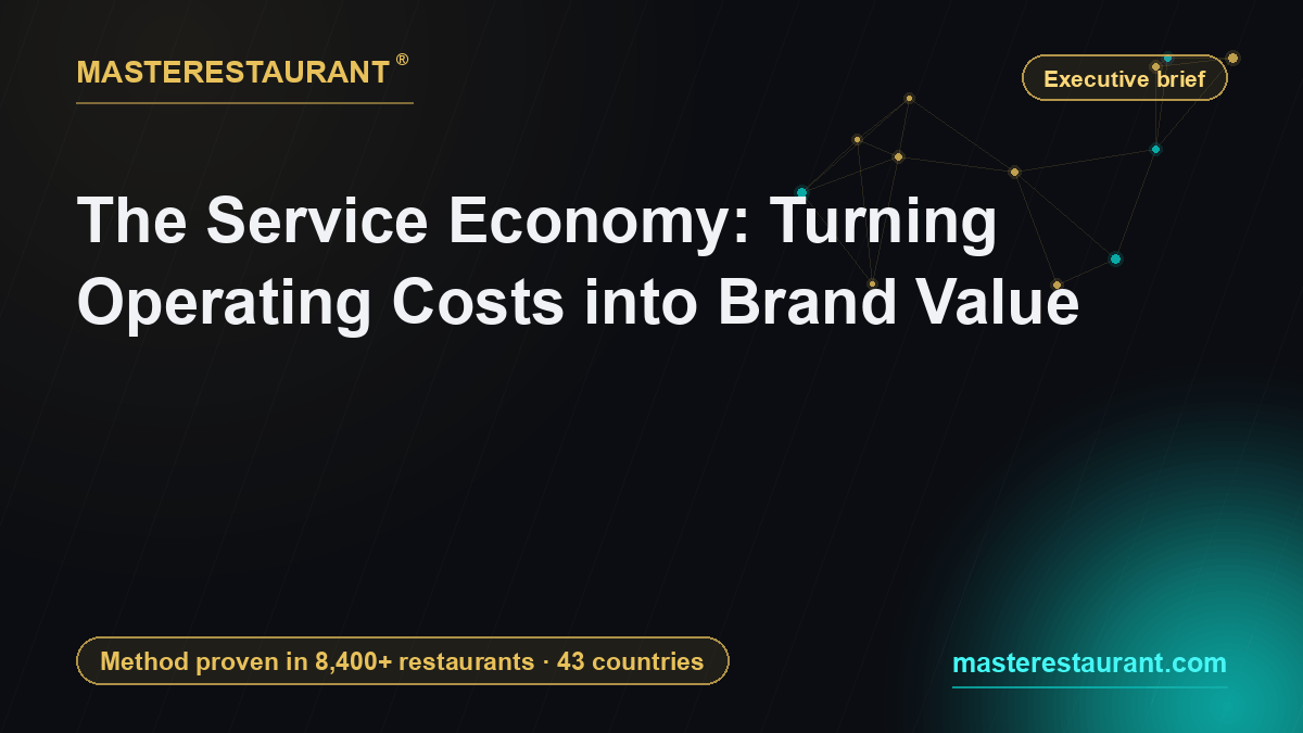 The Service Economy: Turning Operating Costs into Brand Value — Masterestaurant