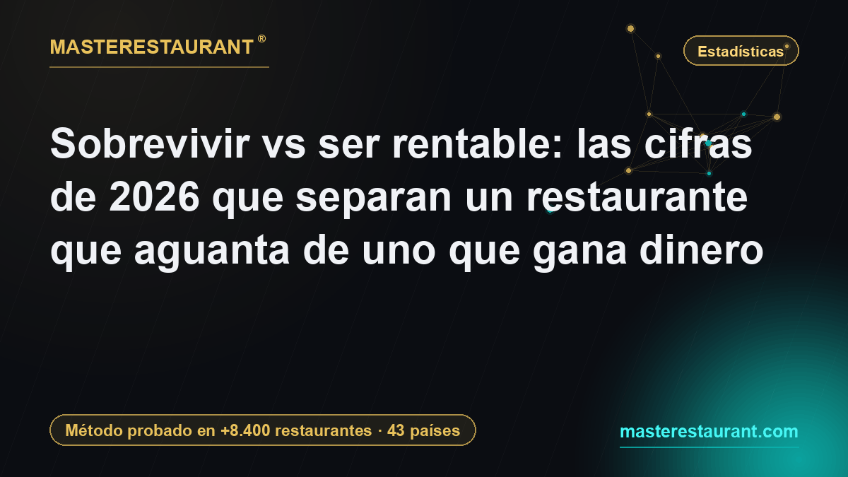 Surviving vs being profitable: the 2026 numbers that separate a restaurant holding on from one that makes money — Masterestaurant