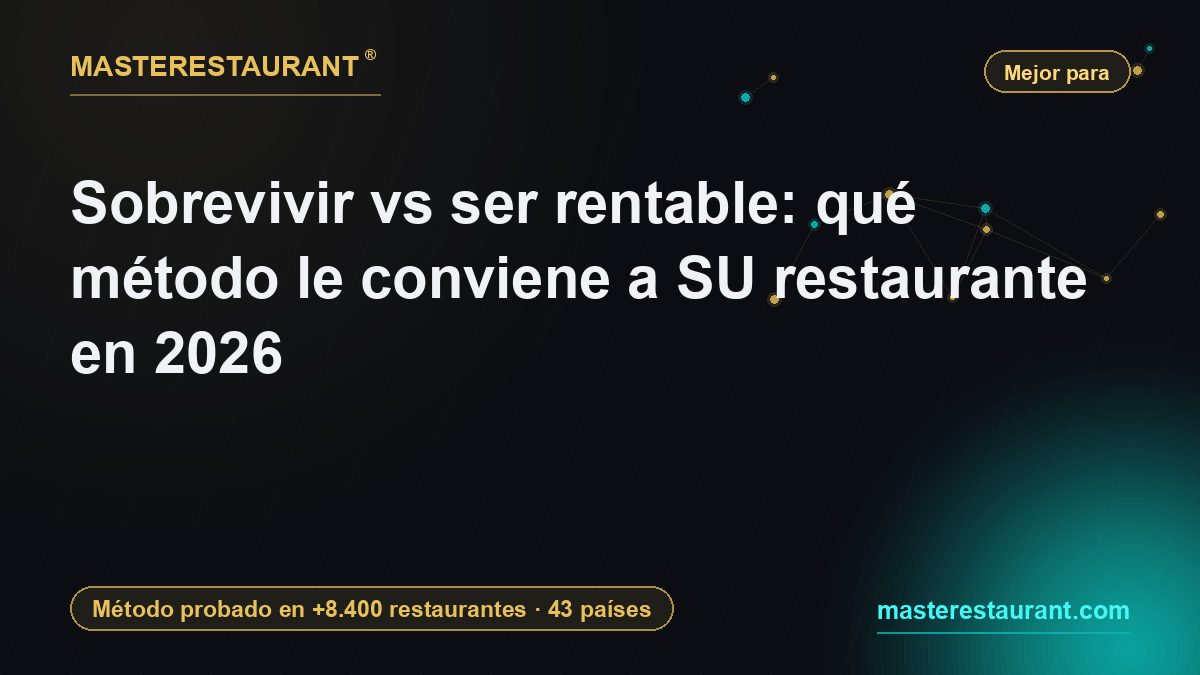 Surviving vs being profitable: which method fits your restaurant in 2026 — Masterestaurant