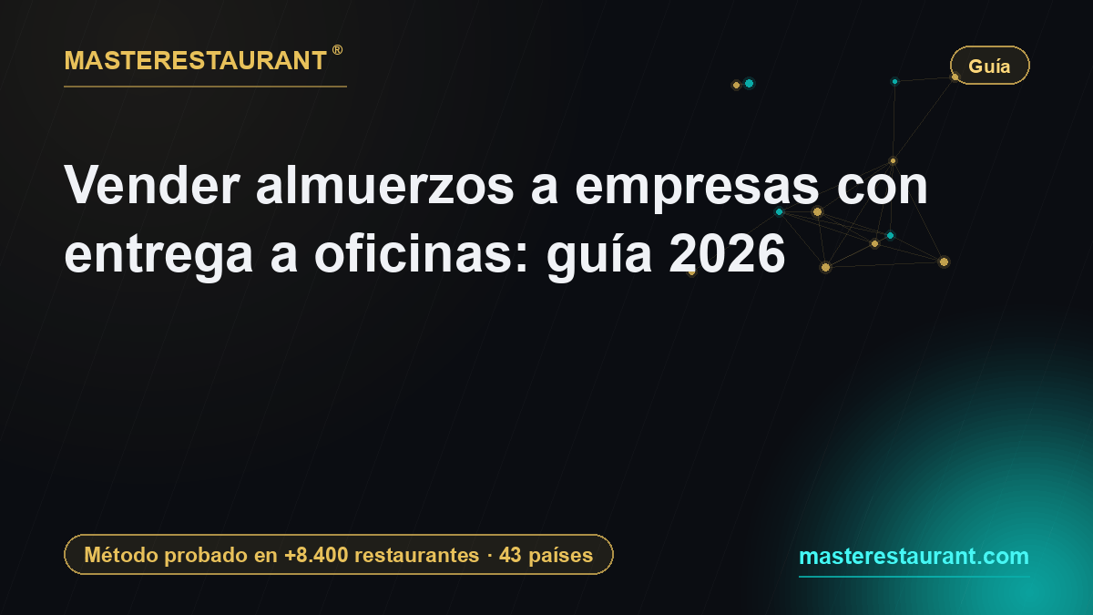 Vender almuerzos a empresas con entrega a oficinas: guía 2026 — Masterestaurant
