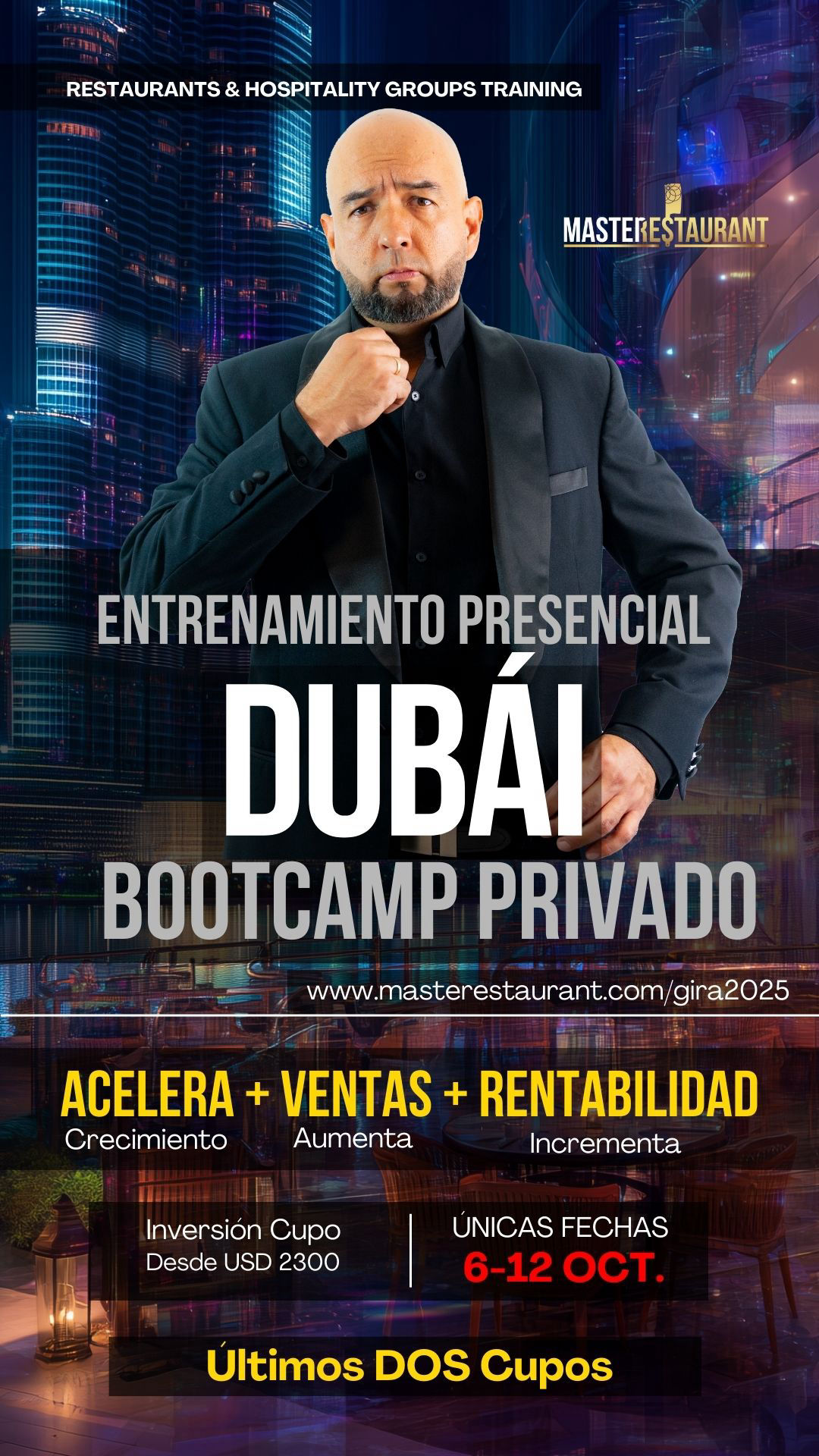 MASTERESTAURANT - Bootcamp Privado Presencial Restaurantes EN DUBAI