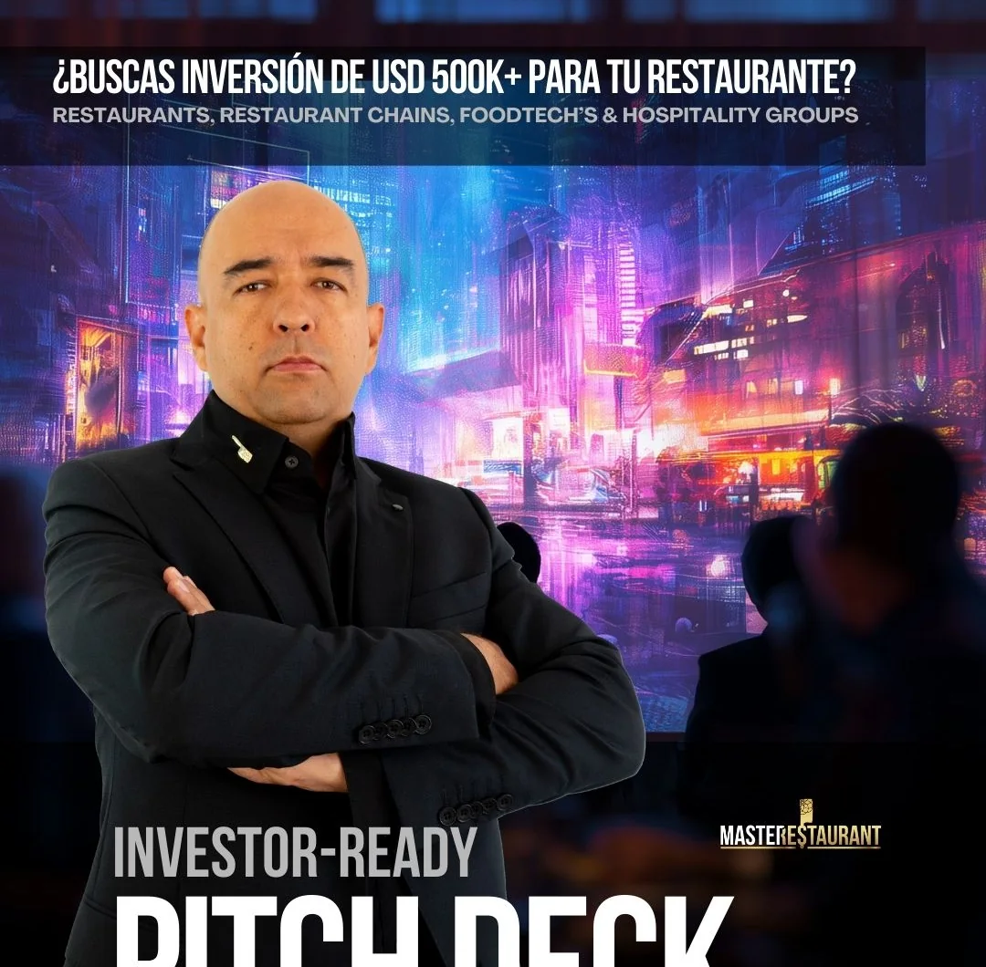 Diego Parra, creator of MASTERESTAURANT, for the Investor-Ready Pitch Deck Solution service