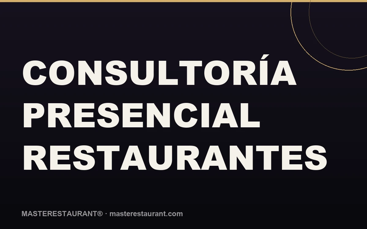 Consultoría Presencial Restaurantes