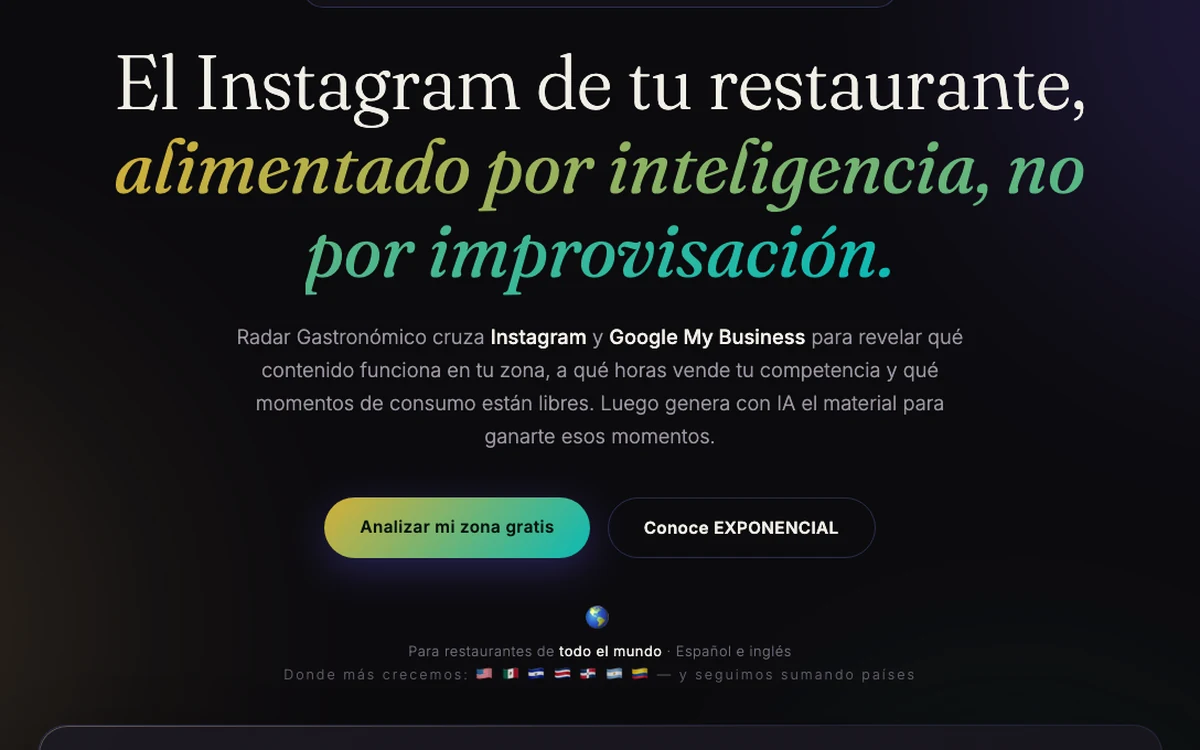 Radar Gastronómico